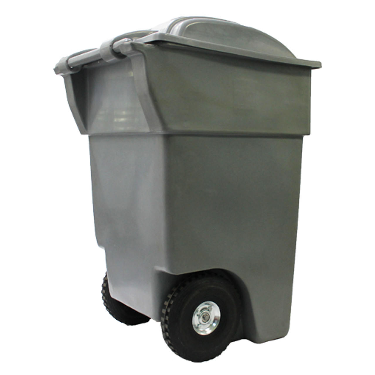  NYKK Bote de basura para exteriores, resistente, con ruedas,  cubo de basura grande para exteriores, 100 litros, contenedor de basura  gris (color : verde) : Hogar y Cocina