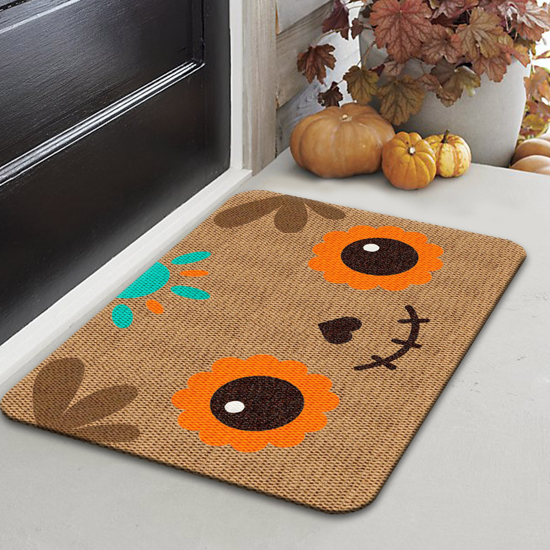 Zala Living Zerbino Decorativo per Interni ed Esterni, 50 x 70 cm, Lavabile e Resistente alle intemperie, Antiscivolo per Ingresso ed Esterni, Blu