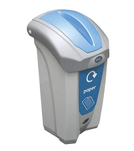 GLASDON | NEXUS 30 GLASDON CONTENEDOR PARA RECICLAJE DE BASURA TAPA PAPEL COLOR AZUL GLASDON | NEXUS 30 GLASDON CONTENEDOR PARA RECICLAJE DE BASURA TAPA PAPEL COLOR AZUL