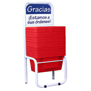 RACK CON 12 CANASTILLAS DE 22 LTS ROJAS RACK CON 12 CANASTILLAS DE 22 LTS ROJAS