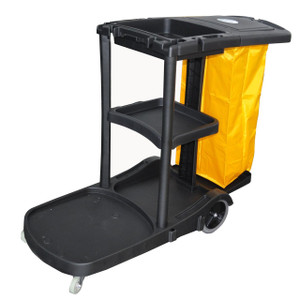825NE CARRITO DE CONSERJERIA NEGRO CON BOLSA DE VINIL AMARILLA 825NE CARRITO DE CONSERJERIA NEGRO CON BOLSA DE VINIL AMARILLA
