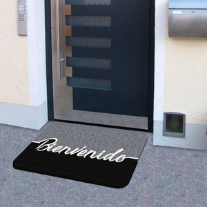 TAPETE DECORATIVO ELITE MAT DISEÑO BIENVENIDO GRIS TAPETE DECORATIVO ELITE MAT DISEÑO BIENVENIDO GRIS