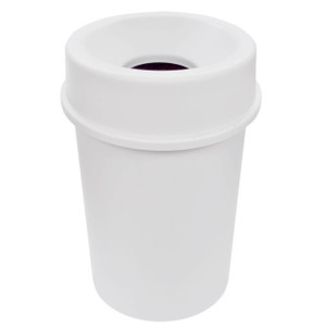 AlproShop® | 8382BL CESTO REDONDO DE 45 Lts CON TAPA EMBUDO NARANJA