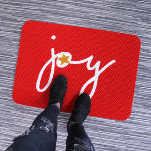 TAPETES PERSONALIZADOS AlproShop® | TAPETE DECORATIVO NAVIDEÑO ELITEMAT DISEÑO JOY CURSIVA DE 0.70 X 0.50 MTS TAPETES PERSONALIZADOS AlproShop® | TAPETE DECORATIVO NAVIDEÑO ELITEMAT DISEÑO JOY CURSIVA DE 0.70 X 0.50 MTS