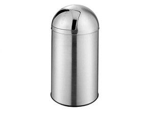 AlproShop® | D-BALA011L BASURERO BALA CILÍNDRICO DE ACERO INOXIDABLE CON TAPA BALANCIN AlproShop® | D-BALA011L BASURERO BALA CILÍNDRICO DE ACERO INOXIDABLE CON TAPA BALANCIN