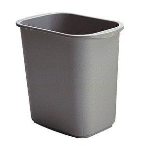 8014GR CESTO RECTANGULAR DE 13 LTS COLOR GRIS