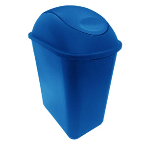 AlproShop | 8857AZ CESTO JUMBO DE 26 Lts CON TAPA BALANCIN AZUL