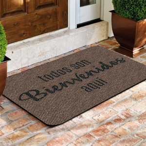 TAPETE DECORATIVO ELITEMAT DISEÑO TODOS SON BIENVENIDOS NATURAL BEIGE DE 0.70 X 0.50 MTS TAPETE DECORATIVO ELITEMAT DISEÑO TODOS SON BIENVENIDOS NATURAL BEIGE DE 0.70 X 0.50 MTS
