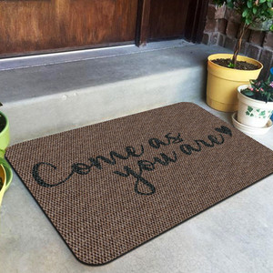 TAPETE DECORATIVO ELITEMAT DISEÑO COME AS YOU ARE NATURAL BEIGE DE 0.70 X 0.50 MTS TAPETE DECORATIVO ELITEMAT DISEÑO COME AS YOU ARE NATURAL BEIGE DE 0.70 X 0.50 MTS