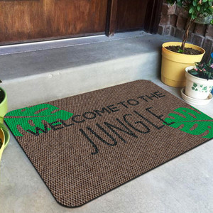 TAPETE DECORATIVO ELITEMAT DISEÑO WELCOME TO THE JUNGLE NATURAL BEIGE DE 0.70 X 0.50 MTS TAPETE DECORATIVO ELITEMAT DISEÑO WELCOME TO THE JUNGLE NATURAL BEIGE DE 0.70 X 0.50 MTS