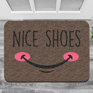 TAPETE DECORATIVO ELITEMAT DISEÑO NICE SHOES NATURAL BEIGE DE 0.70 X 0.50 MTS TAPETE DECORATIVO ELITEMAT DISEÑO NICE SHOES NATURAL BEIGE DE 0.70 X 0.50 MTS