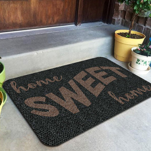 TAPETE DECORATIVO ELITEMAT DISEÑO HOME SWEET HOME CHARCOAL DE 0.70 X 0.50 MTS TAPETE DECORATIVO ELITEMAT DISEÑO HOME SWEET HOME CHARCOAL DE 0.70 X 0.50 MTS