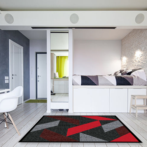 TAPETE DECORATIVO ELITEMAT DISEÑO GEOMETRICO RED DE 200 X 200 MTS TAPETE DECORATIVO ELITEMAT DISEÑO GEOMETRICO RED DE 200 X 200 MTS