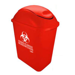 8759RPBI RJ CESTO CON TAPA BALANCIN LATERAL PARA RESIDUOS BIOLOGICOS DE 42 Lts ROJO 8759RPBI RJ CESTO CON TAPA BALANCIN LATERAL PARA RESIDUOS BIOLOGICOS DE 42 Lts ROJO