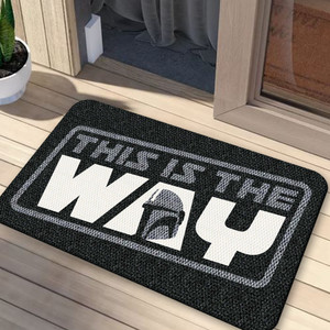 TAPETE DECORATIVO ELITEMAT DISEÑO THIS IS THE WAY CHARCOAL 0.80X0.50 MTS TAPETE DECORATIVO ELITEMAT DISEÑO THIS IS THE WAY CHARCOAL 0.80X0.50 MTS
