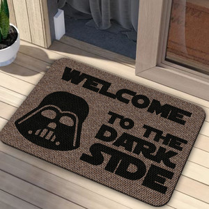 TAPETE DECORATIVO ELITEMAT DISEÑO WELCOME TO THE DARK SIDE NATURAL BEIGE DE 0.70X0.50 MTS TAPETE DECORATIVO ELITEMAT DISEÑO WELCOME TO THE DARK SIDE NATURAL BEIGE DE 0.70X0.50 MTS