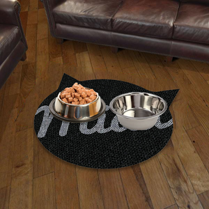 TAPETE PARA MASCOTAS PETMAT DISEÑO MIAU DE 0.50x0.40 CM BLACK TAPETE PARA MASCOTAS PETMAT DISEÑO MIAU DE 0.50x0.40 CM BLACK