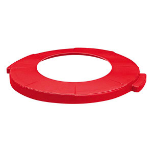 AlproShop® │T9338RJ TAPA CON HUECO ROJA PARA CONTENEDOR TOFF DE 60 Lts