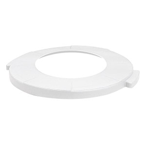 AlproShop® │T9331BL TAPA CON HUECO BLANCA PARA CONTENEDOR TOFF DE 60 Lts