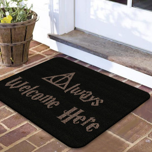 TAPETE DECORATIVO ELITEMAT DISEÑO ALWAYS WELCOME BLACK DE 0.70 X 0.50 MTS TAPETE DECORATIVO ELITEMAT DISEÑO ALWAYS WELCOME BLACK DE 0.70 X 0.50 MTS