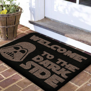 TAPETE DECORATIVO ELITEMAT DISEÑO WELCOME TO THE DARK SIDE BLACK DE 0.70X0.50 MTS TAPETE DECORATIVO ELITEMAT DISEÑO WELCOME TO THE DARK SIDE BLACK DE 0.70X0.50 MTS