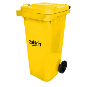 AlproShop │ 8913AM CONTENEDOR CON RUEDAS Y TAPA DE 120 LTS AMARILLO SIN PEDAL AlproShop │ 8913AM CONTENEDOR CON RUEDAS Y TAPA DE 120 LTS AMARILLO SIN PEDAL