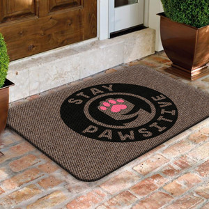 TAPETE DECORATIVO ELITEMAT DISEÑO STAY PAWSITIVE BEIGE DE 0.70 X 0.50 MTS TAPETE DECORATIVO ELITEMAT DISEÑO STAY PAWSITIVE BEIGE DE 0.70 X 0.50 MTS