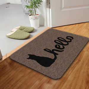 TAPETE DECORATIVO ELITEMAT DISEÑO HELLO CAT BEIGE DE 0.70 X 0.50 MTS TAPETE DECORATIVO ELITEMAT DISEÑO HELLO CAT BEIGE DE 0.70 X 0.50 MTS