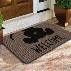 TAPETE DECORATIVO ELITEMAT DISEÑO WELCOME PERRITO BEIGE DE 0.70 X 0.50 MTS TAPETE DECORATIVO ELITEMAT DISEÑO WELCOME PERRITO BEIGE DE 0.70 X 0.50 MTS