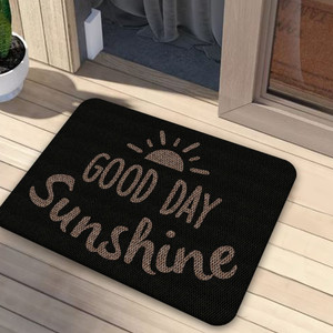 TAPETE DECORATIVO ELITEMAT DISEÑO GOOD DAY BLACK DE 0.70 X 0.50 MTS TAPETE DECORATIVO ELITEMAT DISEÑO GOOD DAY BLACK DE 0.70 X 0.50 MTS