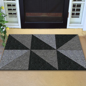 TAPETE DECORATIVO ELITEMAT DISEÑO TRIÁNGULOS DE 0.90X0.60 MTS TAPETE DECORATIVO ELITEMAT DISEÑO TRIÁNGULOS DE 0.90X0.60 MTS