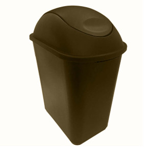 AlproShop | 8850CA CESTO JUMBO DE 26 Lts CON TAPA BALANCIN CAFE AlproShop | 8850CA CESTO JUMBO DE 26 Lts CON TAPA BALANCIN CAFE