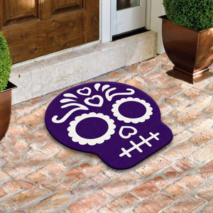TAPETE DECORATIVO ELITEMAT DISEÑO CALAVERITA PURPLE 1 DE 0.52 X 0.60 MTS TAPETE DECORATIVO ELITEMAT DISEÑO CALAVERITA PURPLE 1 DE 0.52 X 0.60 MTS