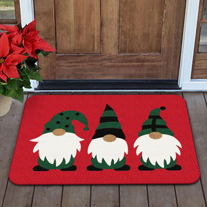 TAPETE DECORATIVO ELITEMAT NAVIDEÑO DISEÑO GNOMOS DE 0.70 X 0.50 MTS RED TAPETE DECORATIVO ELITEMAT NAVIDEÑO DISEÑO GNOMOS DE 0.70 X 0.50 MTS RED