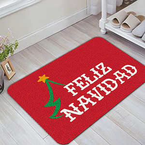 TAPETE DECORATIVO ELITEMAT NAVIDEÑO DISEÑO NAVIDAD ÁRBOL DE 0.70 X 0.50 MTS RED TAPETE DECORATIVO ELITEMAT NAVIDEÑO DISEÑO NAVIDAD ÁRBOL DE 0.70 X 0.50 MTS RED