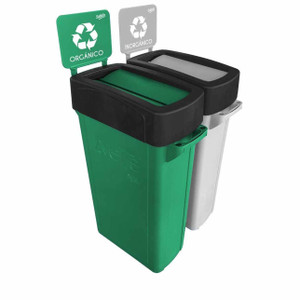 7955 ESTACION DE RECICLAJE ZVELTE DE 2 DIVISIONES DE 87 LTS