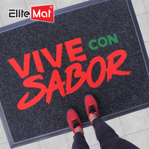TAPETE PERSONALIZADO DE ALFOMBRA INJERTADA ELITEMAT CON RESPALDO Y ORILLA DE PVC TAPETE PERSONALIZADO DE ALFOMBRA INJERTADA ELITEMAT CON RESPALDO Y ORILLA DE PVC
