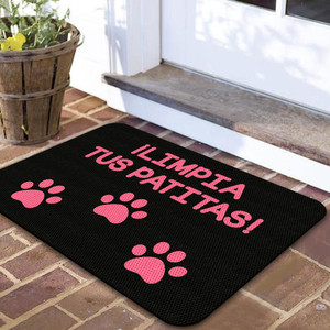 TAPETES PERSONALIZADOS ALPROSHOP | TAPETE DECORATIVO ELITEMAT DISEÑO LIMPIA TUS PATITAS BLACK DE 0.70 X 0.50 MTS TAPETES PERSONALIZADOS ALPROSHOP | TAPETE DECORATIVO ELITEMAT DISEÑO LIMPIA TUS PATITAS BLACK DE 0.70 X 0.50 MTS
