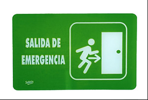 7760 SEÑAL PLACA RIGIDA SALIDA DE EMERGENCIA 7760 SEÑAL PLACA RIGIDA SALIDA DE EMERGENCIA
