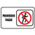 7946 SEÑAL  PLACA RIGIDA "PROHIBIDO PASAR"