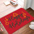 TAPETES PERSONALIZADOS AlproShop® | TAPETE DECORATIVO NAVIDEÑO ELITEMAT DISEÑO HAPPY HOLIDAYS RED DE 0.70 X 0.50 MTS