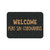 TAPETE DECORATIVO ELITEMAT DISEÑO WELCOME SIN CORONAVIRUS CHARCOAL DE 0.70 X 0.50 MTS