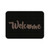 TAPETE DECORATIVO ELITEMAT DISEÑO WELCOME CARITA BLACK DE 0.70 X 0.50 MTS