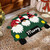 TAPETE DECORATIVO ELITEMAT NAVIDEÑO DISEÑO GNOMOS CARRITO DE 0.70 X 0.60 MTS GREEN