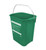8355VD CUBETA RECTANGULAR 19 LITROS VERDE LEYENDA SOLUCIÓN DESINFECTANTE