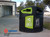 GLASDON | NEXUS  200 GLASDON CONTENEDOR PARA RECICLAJE EN EXTERIORES CON DOS DIVISIONES