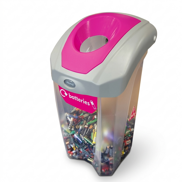 GLASDON | NEXUS 30 C-THRU  GLASDON CONTENEDOR PARA  RECICLAJE DE BATERIAS