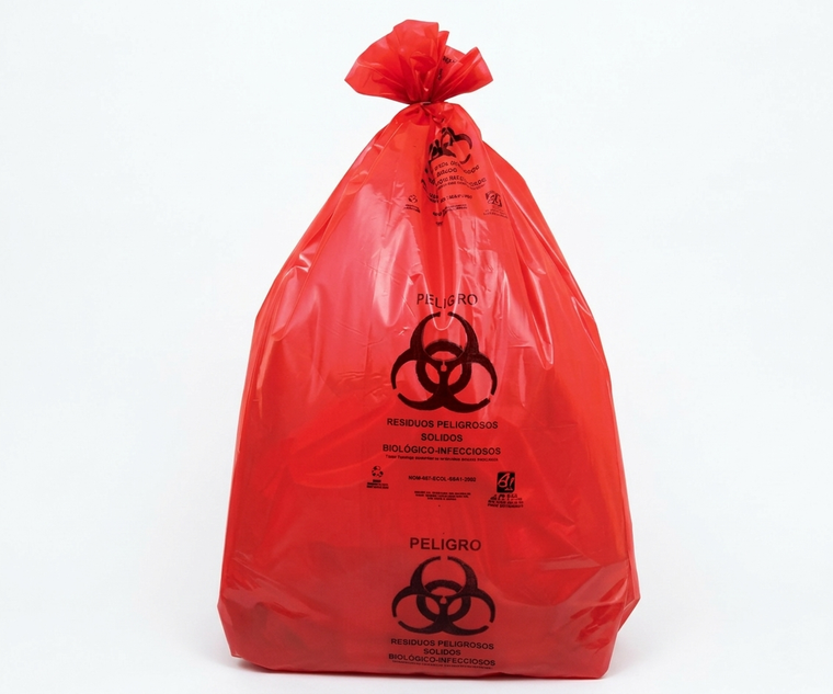LRO-120-200 BOLSA ROJA PARA RESIDUOS BIOLOGICO INFECCIOSO 39 KG
