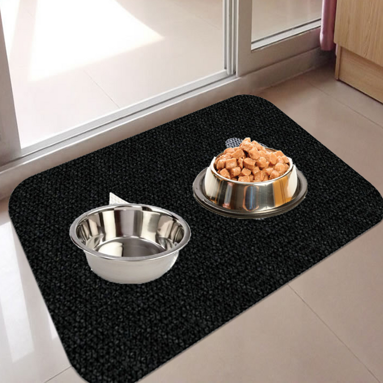 TAPETE PARA MASCOTAS PETMAT DISEÑO COMIDA PERRITO DE 0.60x0.40 CM CHARCOAL TAPETE PARA MASCOTAS PETMAT DISEÑO COMIDA PERRITO DE 0.60x0.40 CM CHARCOAL