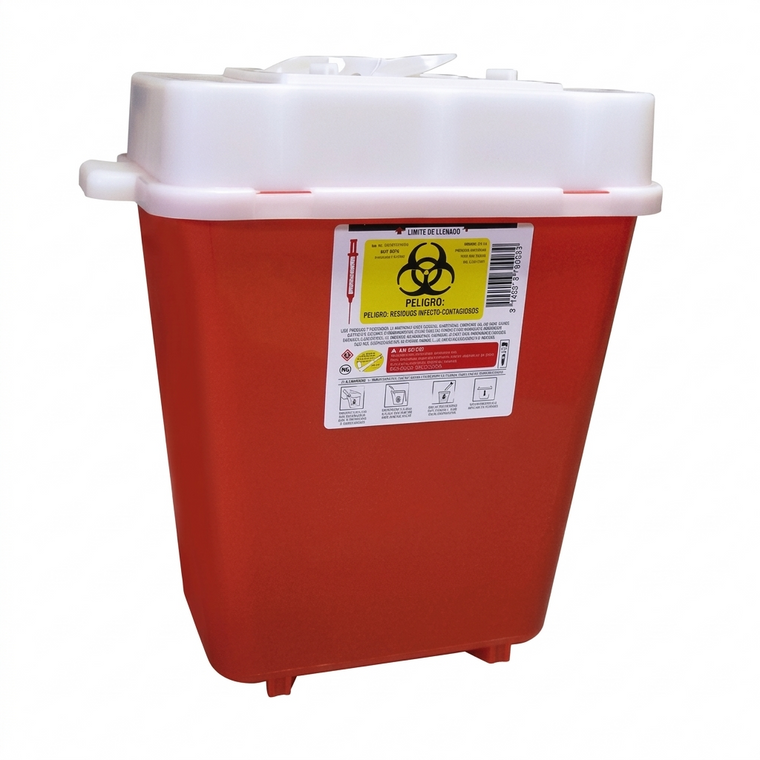 AlproShop | PC-8 RECOLECTOR PARA PUNZOCORTANTES 8 LTS